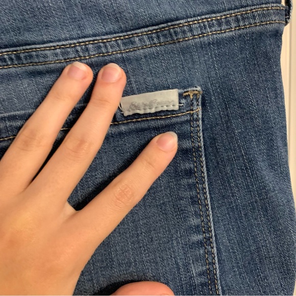 Eddie Bauer women’s size petite 16 slightly curvy boot cut medium wash jeans - Picture 4 of 15